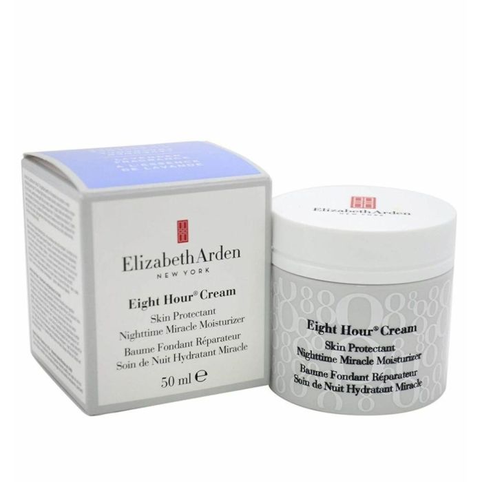 Elizabeth Arden Eight Hour Nighttime Miracle Moisturizer Crema Facial Hidratante Noche para Piel Seca con Esencia de Lavanda 50 ml