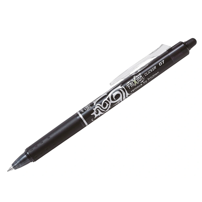 Pilot Bolígrafo Frixion Clicker Borrable Punta Media 0,7 mm Negro en Blister 1