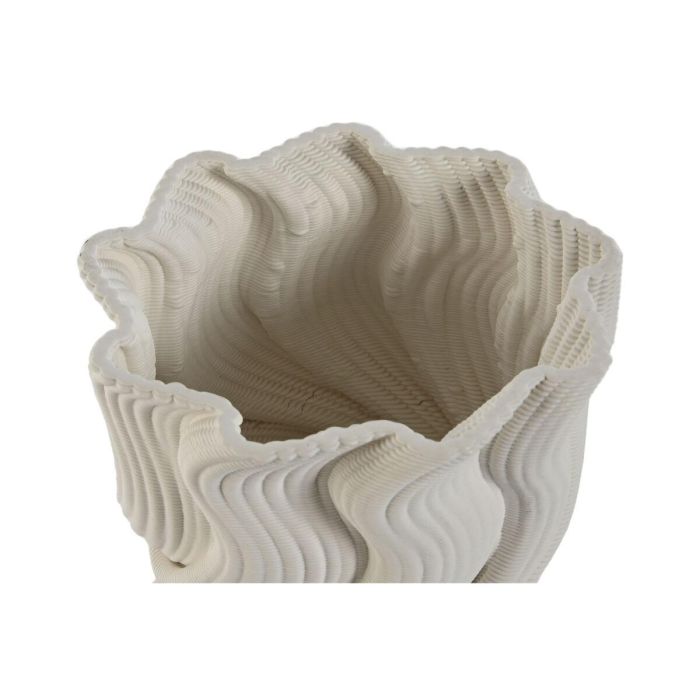 Jarron Moderno DKD Home Decor Blanco 14 x 19 x 14 cm 2