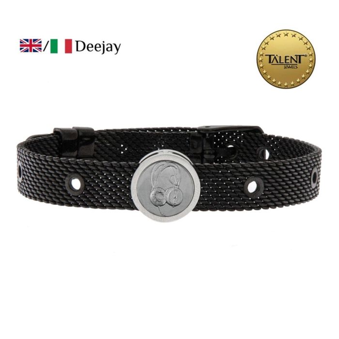 Pulsera Unisex Deejay Talent Jewels TJA-4-05-03-2-235 Negro 1