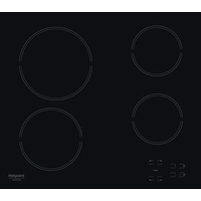 Hotpoint Placa Vitrocerámica HR631C - 4 Fuegos, 60 cm - Negro 5 Hotpoint Placa Vitrocerámica HR631C - 4 Fuegos, 60 cm - Negro 5