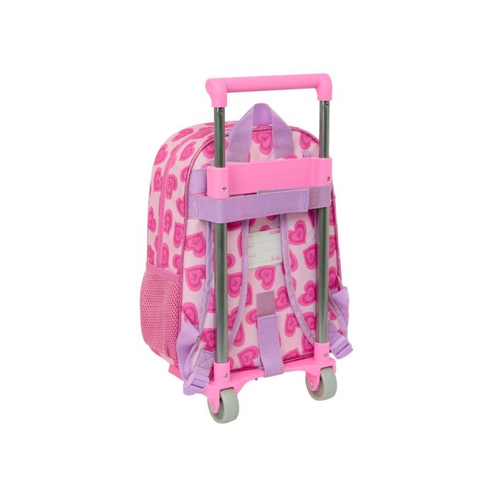 Mochila Escolar con Ruedas Barbie Love Rosa 26 x 34 x 11 cm 1