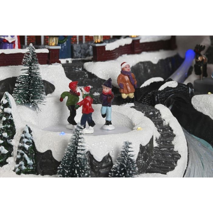 DKD Home Decor Ciudad Navidad Tradicional con Movimiento Musical, LED, Resina y 3 Pilas AA - Multicolor 38x33x31 cm 1 kg 4 DKD Home Decor Ciudad Navidad Tradicional con Movimiento Musical, LED, Resina y 3 Pilas AA - Multicolor 38x33x31 cm 1 kg 4