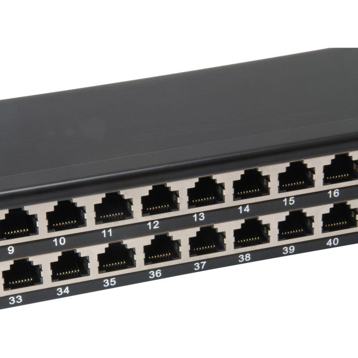 Equip Patchpanel 48x RJ45 Cat6 19" FTP 1HE ISO/IEC schwarz 4