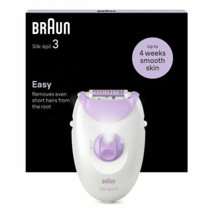 Braun Silk-épil 3 3-000 Depiladora 20 Pinzas MicroGrip Color Púrpura Blanco 19