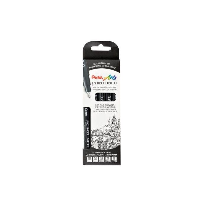 Rotulador Calibrado Pentel S20P Pointliner Pack De 5