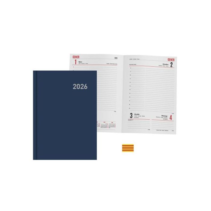 Agenda 2026 Paris D/P 15X21 Azul Marino Catalan 356422 1