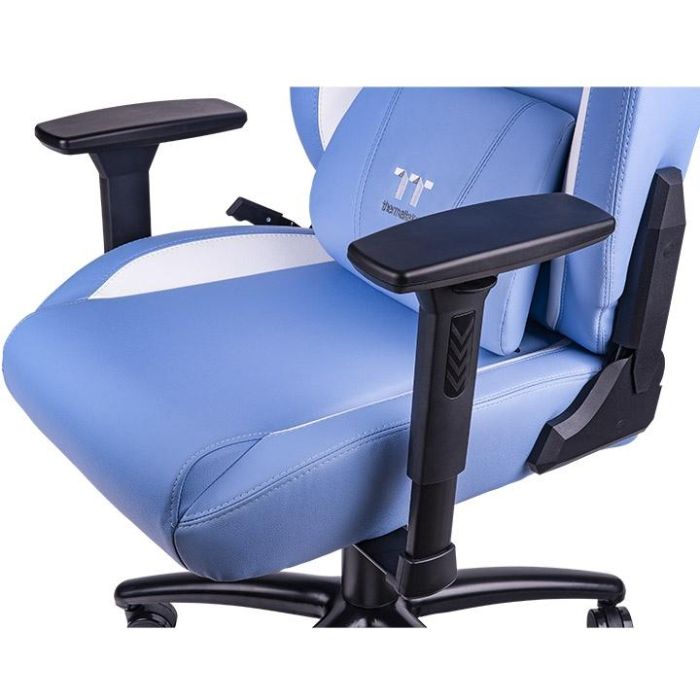 Thermaltake GGC-VCO-LWLWDS-01 Silla Gaming Butaca Acolchada para Videojuegos, 52cm Ancho, Soporta 150 kg, Azul y Blanco 4 Thermaltake GGC-VCO-LWLWDS-01 Silla Gaming Butaca Acolchada para Videojuegos, 52cm Ancho, Soporta 150 kg, Azul y Blanco 4