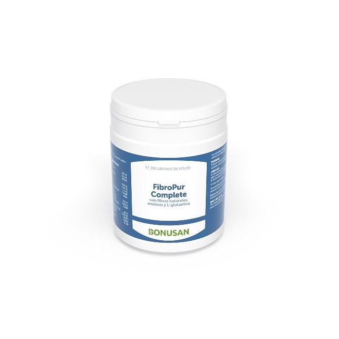 BONUSAN Fibropur Complete 350g con Fibras, L-Glutamina, Proteínas y 9 Enzimas, incluyendo Lactasa para Digestión