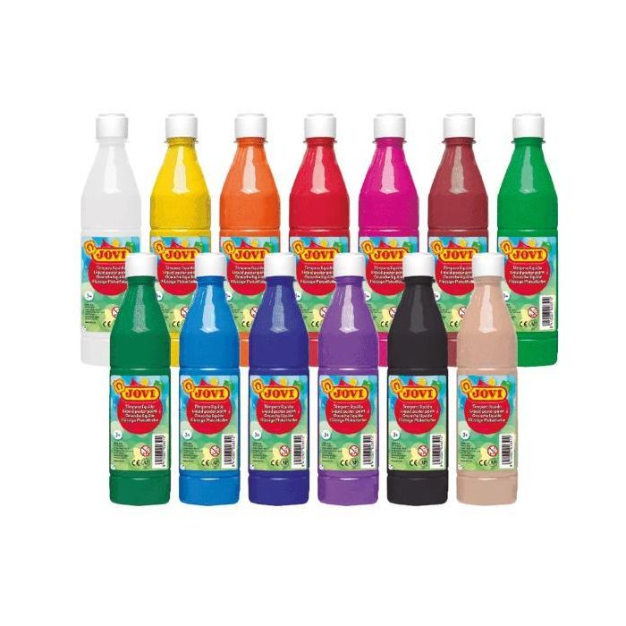 Jovi Témpera Líquida School Negro Botella De 500 mL