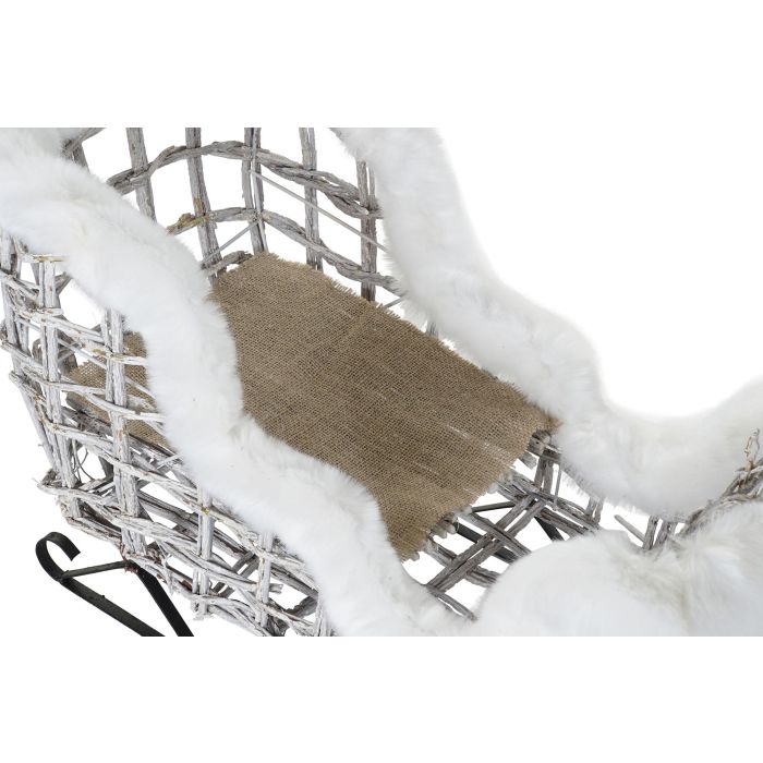 DKD Home Decor Blanco 30 x 37 x 60 cm Set de 3 Decoracion Navidad Alpina 2