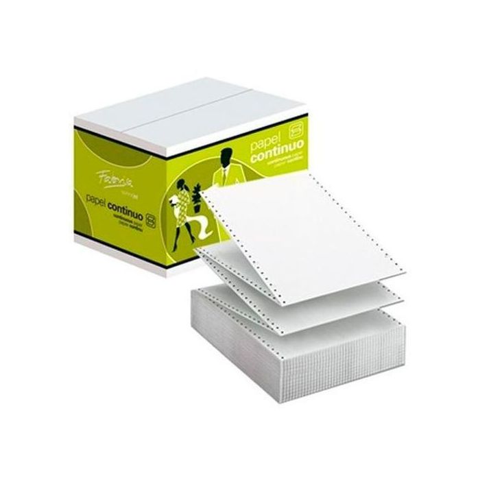 Fabrisa Papel Continuo Autocopiativo 240x11 2 Hojas 2 Trepados Blanco -Caja 1500 Pliegos- Fabrisa Papel Continuo Autocopiativo 240x11 2 Hojas 2 Trepados Blanco -Caja 1500 Pliegos-