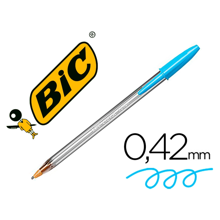 Bic Bolígrafo Cristal Fun Turquesa Punta 1.6 mm 0 Bic Bolígrafo Cristal Fun Turquesa Punta 1.6 mm 0