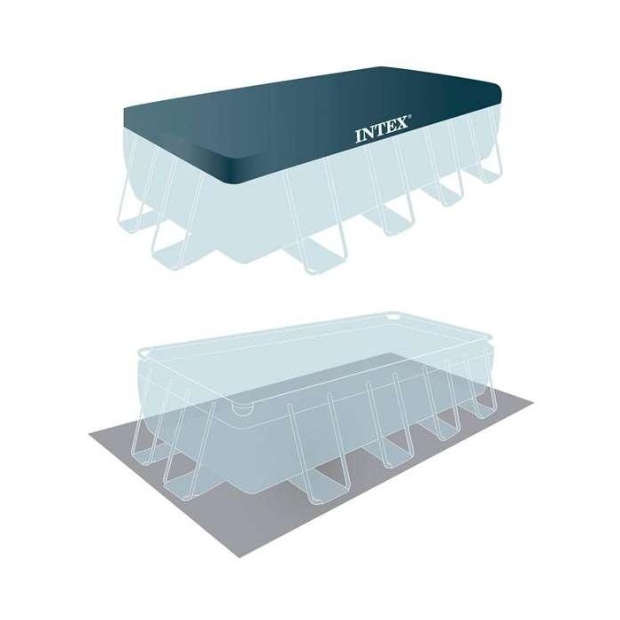 Intex Piscina Rectangular Prism Farme con Depuradora y Escalera (3785 Litros) 488x244x107 cm 6