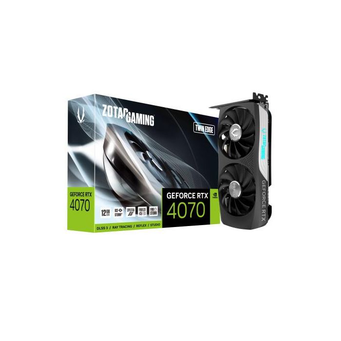 Zotac GeForce RTX 4070 Twin Edge NVIDIA 12 GB GDDR6X 7