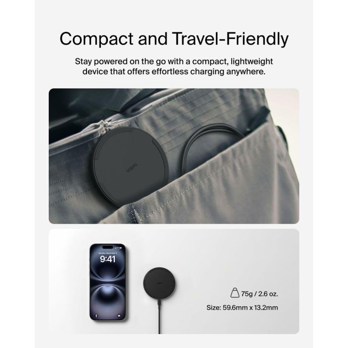 Cargador Inalámbrico Belkin WIA012HQBK Negro 15 W 2 Cargador Inalámbrico Belkin WIA012HQBK Negro 15 W 2
