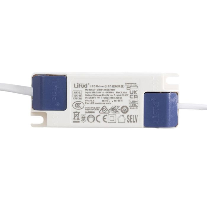 Placa LED Circular WR-AYRR-12-CW 12W 1204Lm Driver Lifud Flicker Free Blanco Frío 6000K IP20 30.000H Para Falso Techo 1