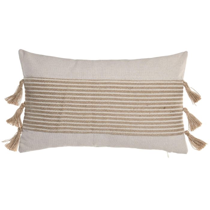 Cojin Boho DKD Home Decor Natural 50 x 30 cm (2 Unidades) 0 Cojin Boho DKD Home Decor Natural 50 x 30 cm (2 Unidades) 0