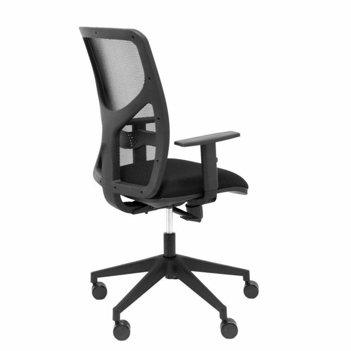 PIQUERAS Y CRESPO Silla Motilla malla negra asiento bali negro brazo regulable 1 PIQUERAS Y CRESPO Silla Motilla malla negra asiento bali negro brazo regulable 1
