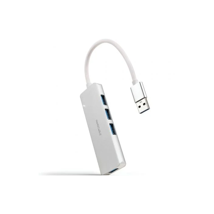 Hub USB NANOCABLE 10.16.4602 Plateado 0 Hub USB NANOCABLE 10.16.4602 Plateado 0
