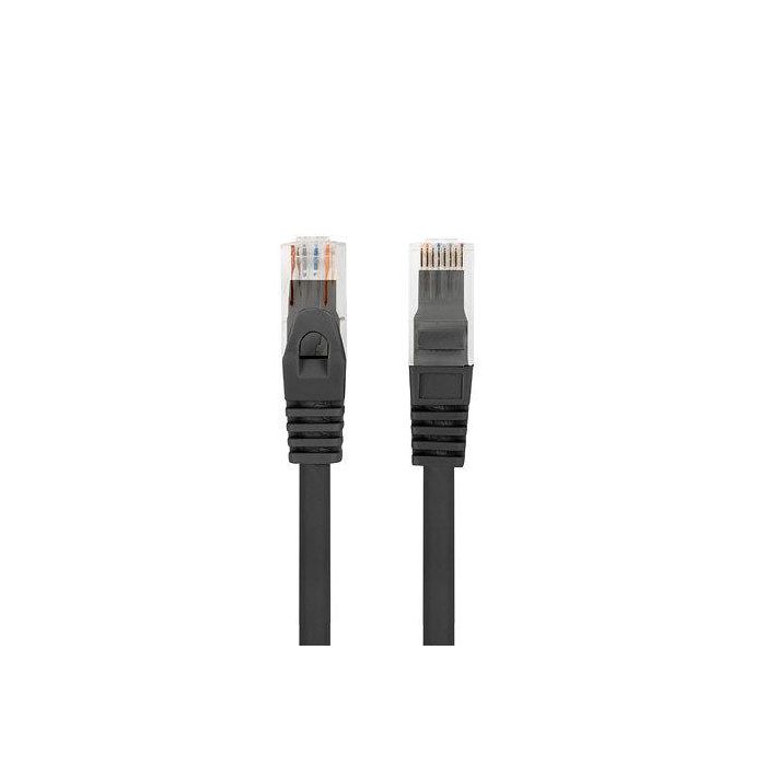 Lanberg PCU6-10CU-0500-BK Cable Red Latiguillo Cat6 UTP RJ-45 Negro 5m