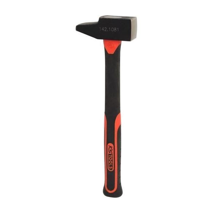 KS TOOLS Martillo Remachador 800g, Mango Fibra Trimaterial, Extremos Pulidos y Seguridad con Resina