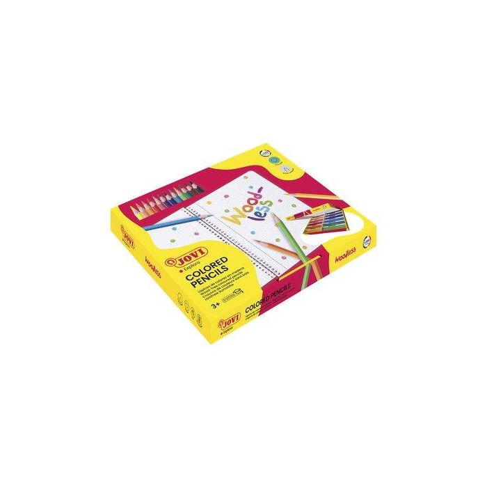 Lapices De Colores Jovi Woodless Triangular Class Pack De 288
