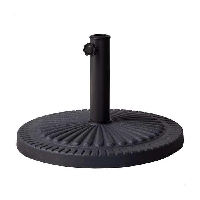 Base parasol poliresina 14 kg gris tubo d38/48 49x32cm Base parasol poliresina 14 kg gris tubo d38/48 49x32cm