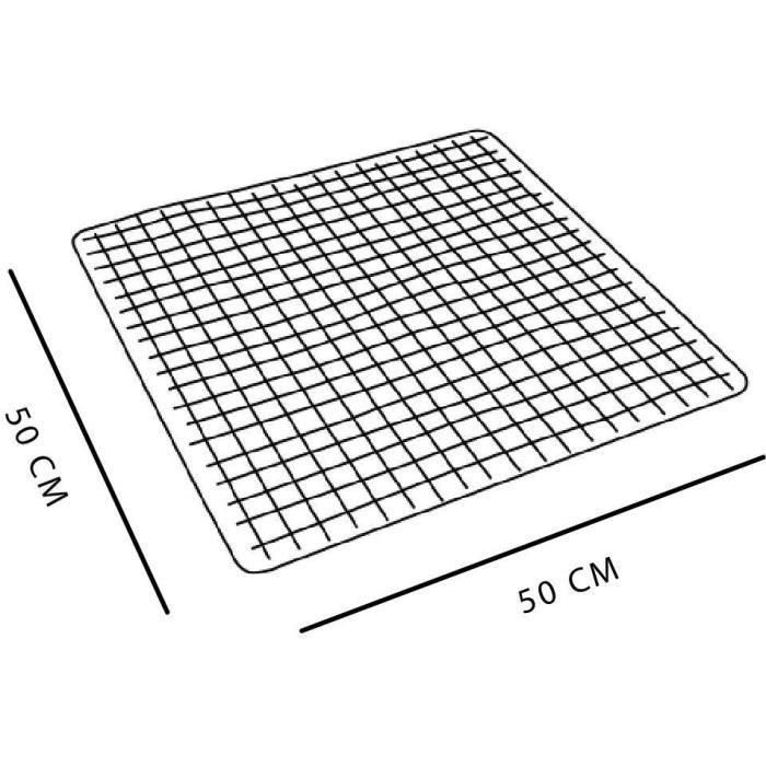 Today TOD3574641271657 - Alfombrilla antideslizante para baño o ducha, cuadrada, 50x50 cm, negra 3