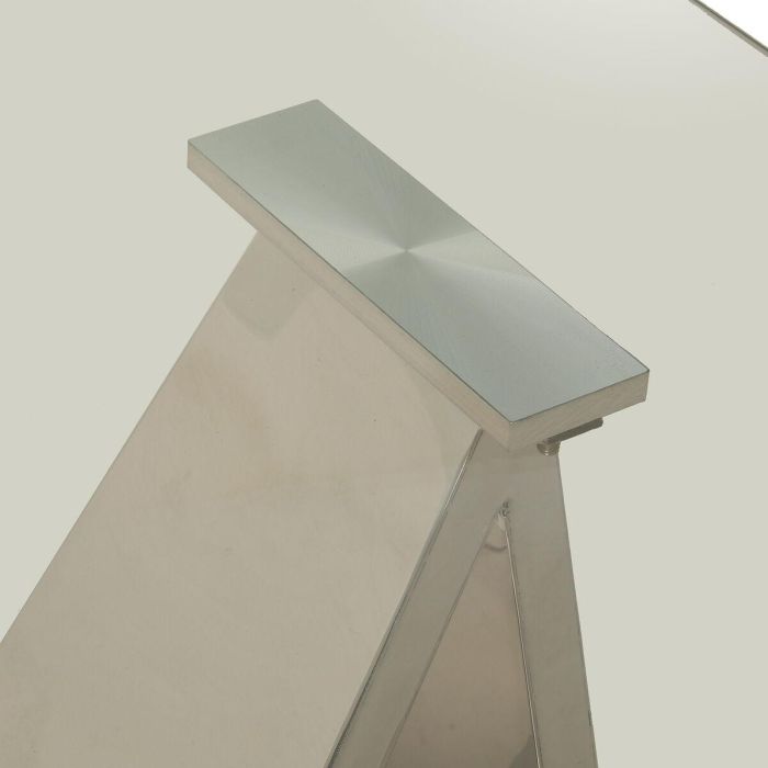 Mesa auxiliar Alexandra House Living Gris Transparente 55 x 55 x 55 cm 1