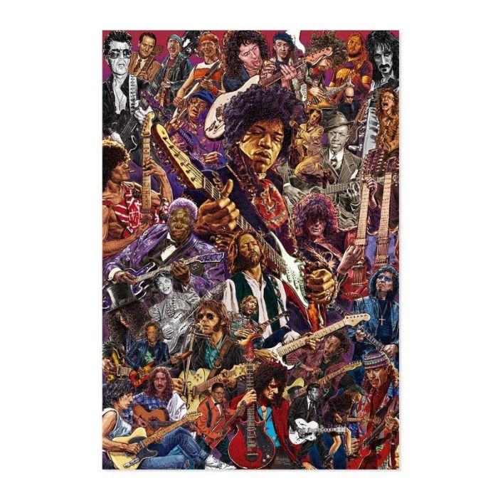 ERIK Póster Guitarristas Legendarios 91,5x61cm, Papel Brillo Alta Calidad 150gr