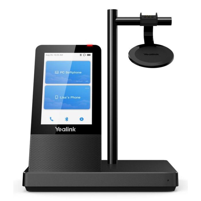 Yealink WH66 Dual UC Auriculares Inalámbricos DECT para Oficina/Centro de Llamadas con Doble Conexión y UC 3