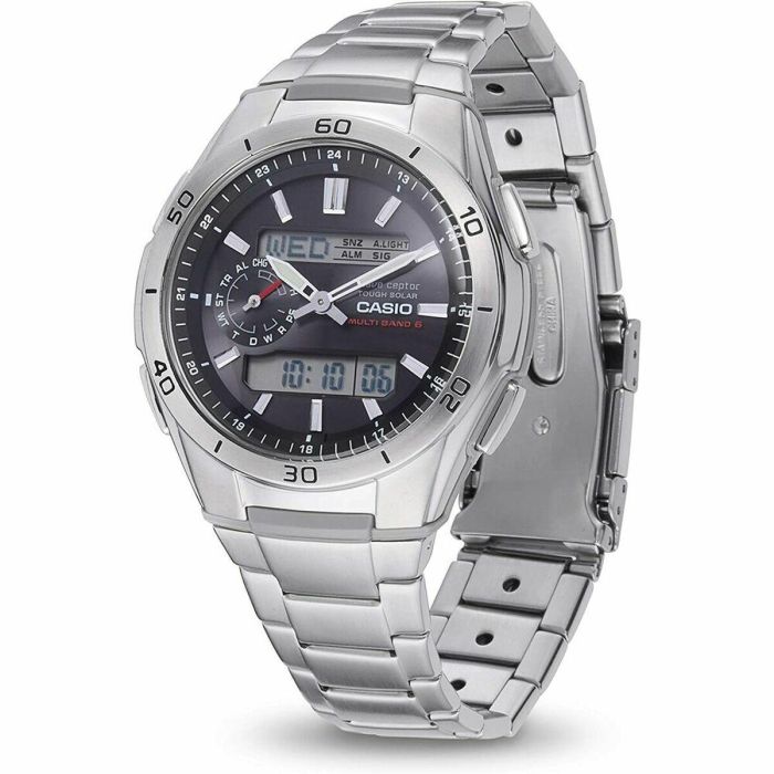 CASIO - Reloj de acero inoxidable - WAVECEPTOR - Gris 4