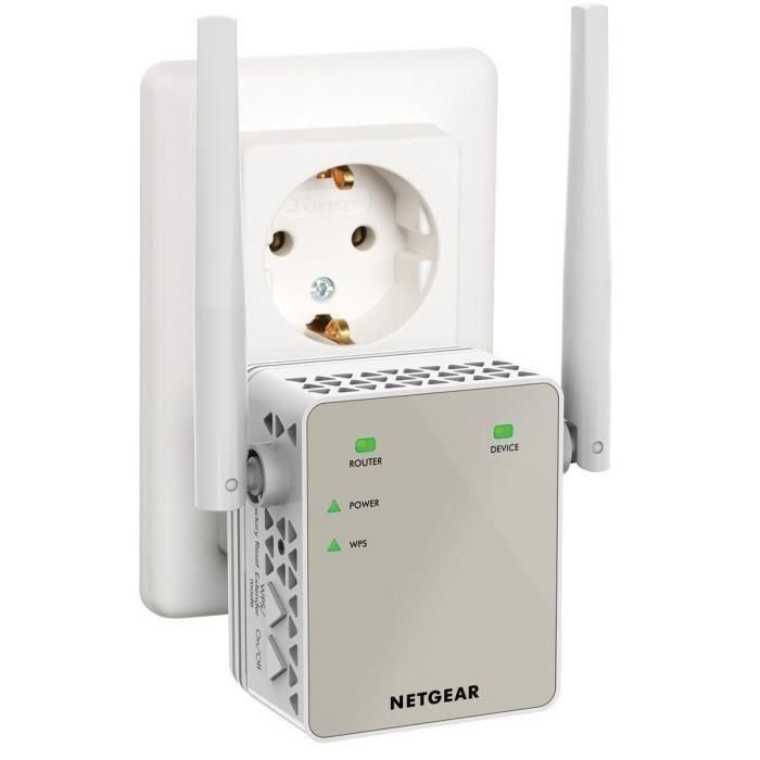 NETGEAR AC 1200 Mbp / s WiFi Repeater - Banda dual 2 NETGEAR AC 1200 Mbp / s WiFi Repeater - Banda dual 2