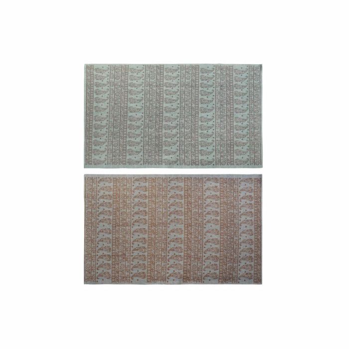 Alfombra Arabe DKD Home Decor Azul Verde 180 x 0.4 x 120 cm (2 Unidades) Alfombra Arabe DKD Home Decor Azul Verde 180 x 0.4 x 120 cm (2 Unidades)