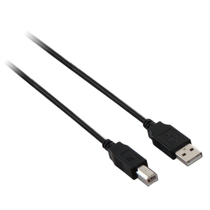 Cable USB A a USB B V7 V7N2USB2AB-05M Negro 5 m