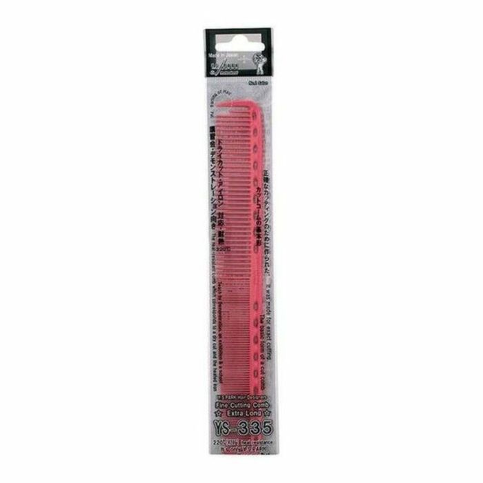 Y.S. Park K734 Peine de Corte Fino Profesional 215 mm Rosa. Puntas Redondeadas para Protección del Cuero Cabelludo, Precisión Total