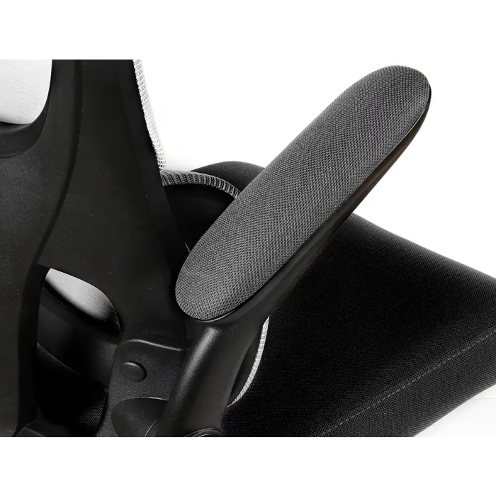 Q-connect Silla de Dirección Sorrento Malla con Base Metálica, Respaldo Transpirable, Reposabrazos Ajustables y Ruedas Premium, Color Gris, Alt Max 1320 mm 11