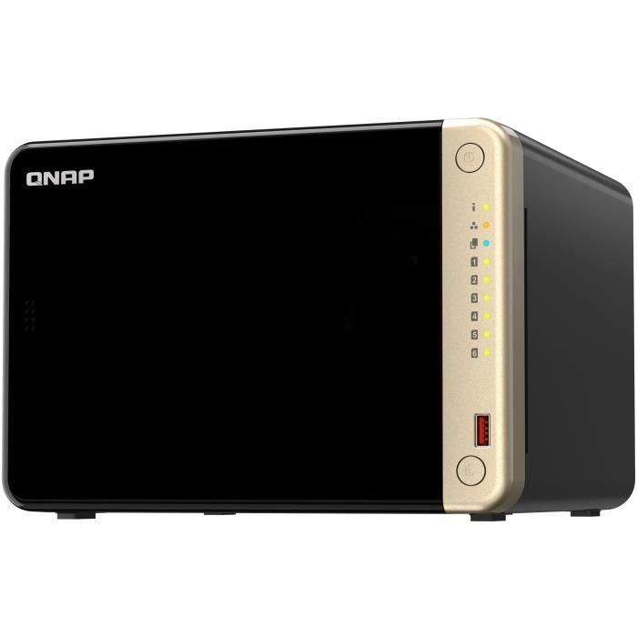 QNAP TS-664 NAS Torre con Procesador Intel Celeron N5095, 4 Núcleos, 2 Puertos 2.5GbE, 8GB RAM, Expansión PCIe, Negro 1 QNAP TS-664 NAS Torre con Procesador Intel Celeron N5095, 4 Núcleos, 2 Puertos 2.5GbE, 8GB RAM, Expansión PCIe, Negro 1