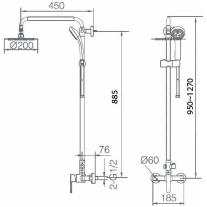 Grifo Monomando Imex Negro 1