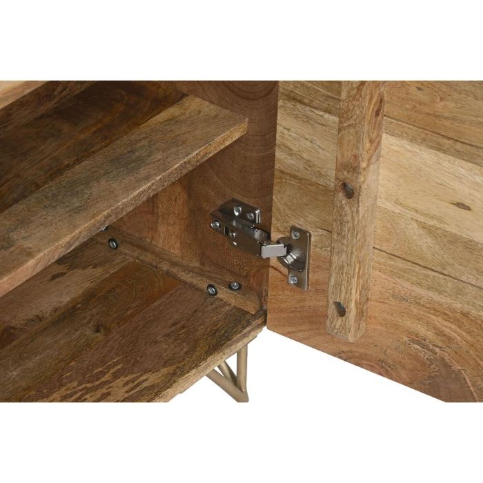 Mesita De Noche Colonial DKD Home Decor Natural Dorado 40 x 50 x 50 cm 3 Mesita De Noche Colonial DKD Home Decor Natural Dorado 40 x 50 x 50 cm 3