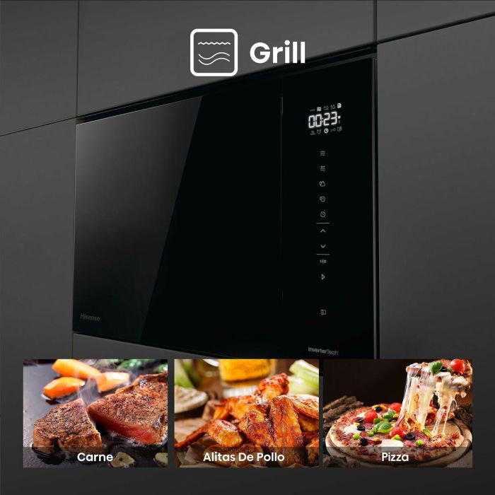 Microondas con Grill Hisense Negro 900 W 25 L 7 Microondas con Grill Hisense Negro 900 W 25 L 7