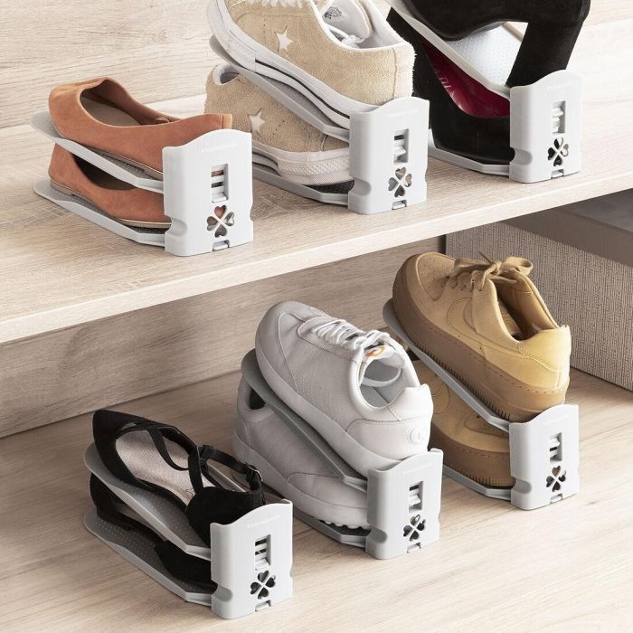 Organizador de Zapatos Regulable Sholzzer InnovaGoods 6 Unidades 0 Organizador de Zapatos Regulable Sholzzer InnovaGoods 6 Unidades 0