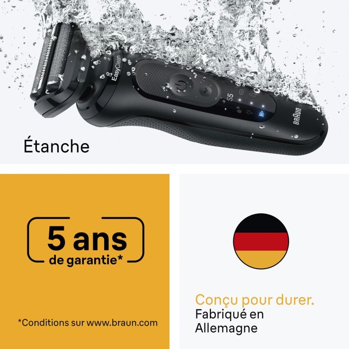 Braun Afeitadora Eléctrica Serie 5 BRA8700216645522 Negra - 50 min Autonomía - Carga Rápida 5 min 3
