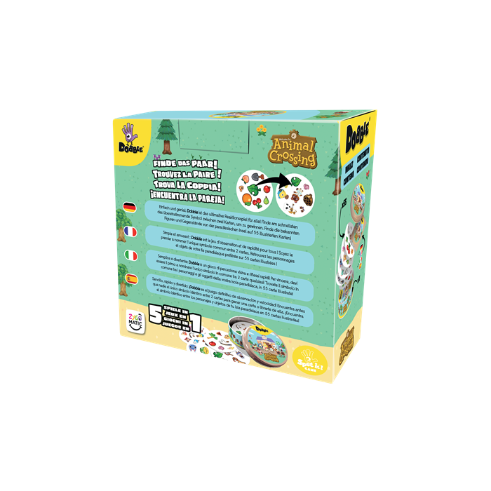 Asmodee Juego Dobble Animal Crossing DOBAC07ML2 Juego de Observación y Velocidad para +6 Años Español 2