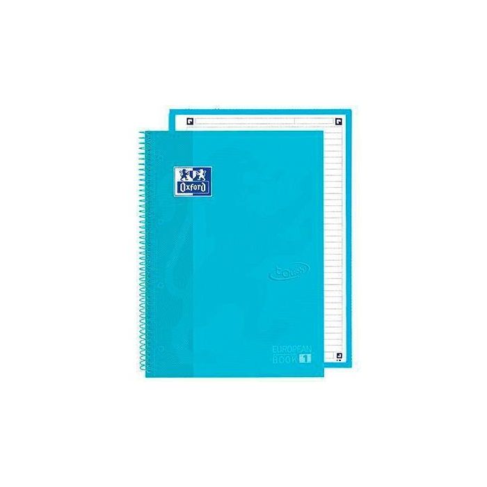 Oxford Cuaderno Touch Europeanbook 1 Write&Erase 80H A4+ 1 Línea Microperforado T-Extradura Pack 5 Ud Azul Pastel Oxford Cuaderno Touch Europeanbook 1 Write&Erase 80H A4+ 1 Línea Microperforado T-Extradura Pack 5 Ud Azul Pastel