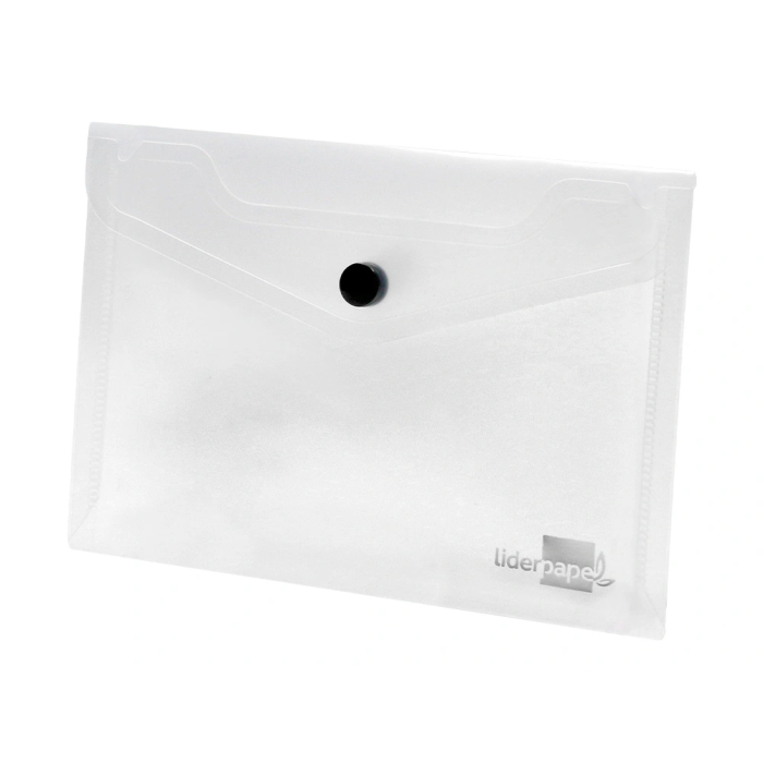 Liderpapel 44234 Carpeta Dossier Broche Polipropileno Transparente Translúcido DIN A6 1