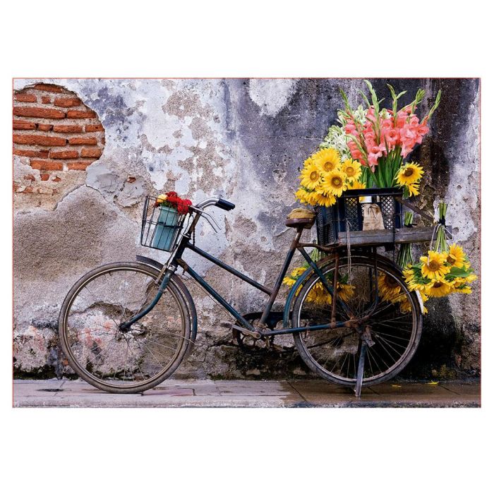 Educa 17988 Puzzle 500 piezas Bicicleta Con Flores 48x34 cm para +9 años 1