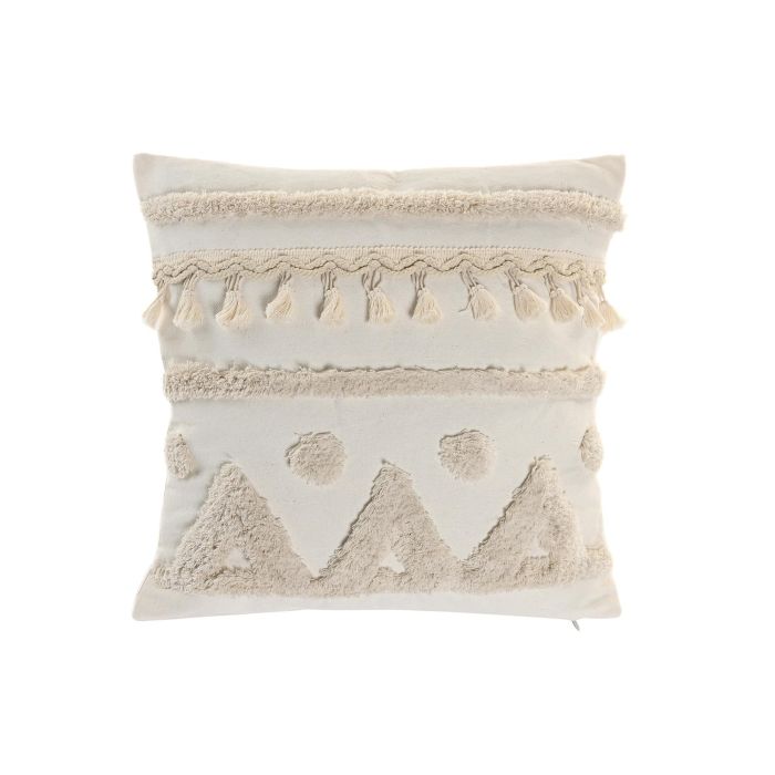 DKD Home Decor Cojín Urban Crudo 45 x 45 cm Poliéster (2 Unidades)