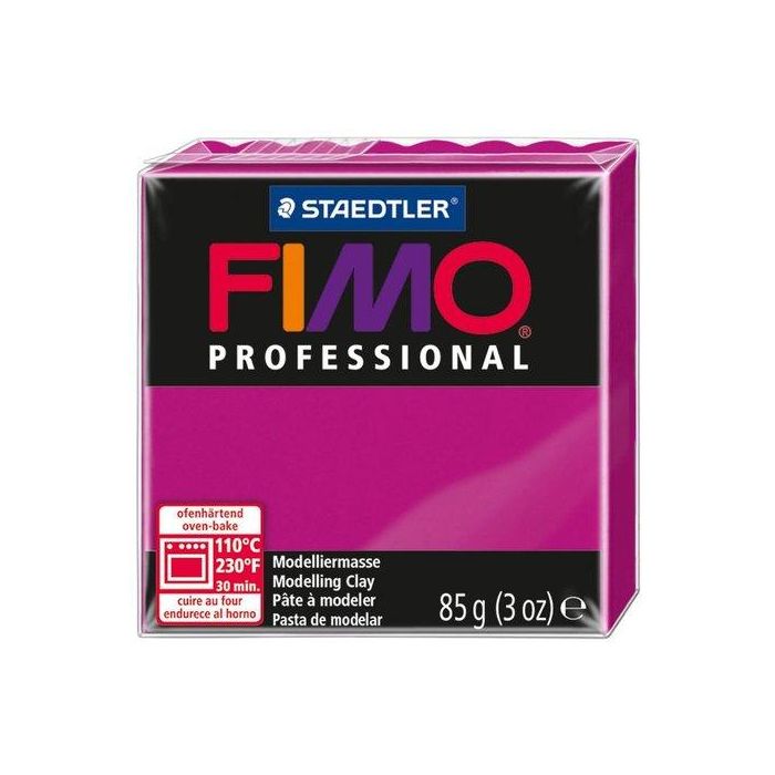 Pasta Modelar Fimo Professional Magenta Solido 85 Gr. 4 unidades